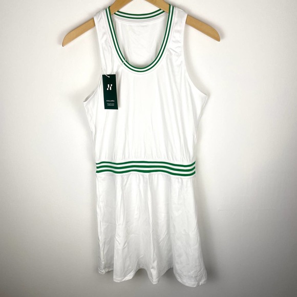 Halara Everyday Cloudful Air First Place Dress In White Green Medium New - Picture 4 of 13